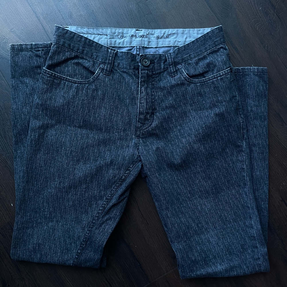Calvin Klein Mens Black Jeans